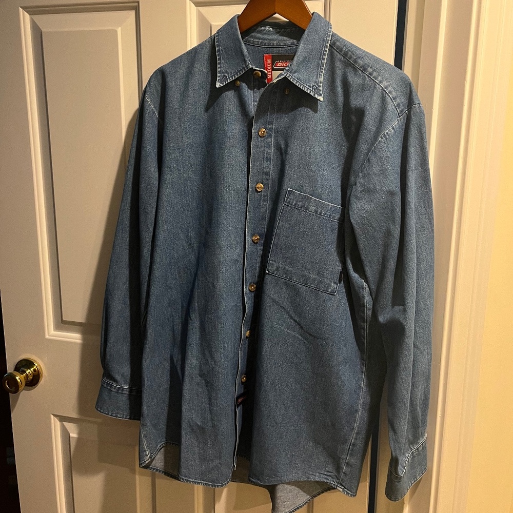 Men’s Dickies Long Sleeve Denim Shirt